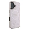 Guess Saffiano Peony Classic Logo MagSafe Apple iPhone 16 - dėklas telefonui rožinės spalvos