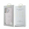 Guess Saffiano Peony Classic Logo MagSafe Apple iPhone 16 - dėklas telefonui rožinės spalvos