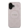 Guess Saffiano Peony Classic Logo MagSafe Apple iPhone 16 - dėklas telefonui rožinės spalvos