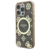 Guess IML 4G Peony MagSafe Apple iPhone 16 Pro Max dėklas telefonui rudos spalvos