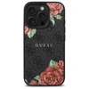 Guess GUHMP16XP4ROPEMCK Apple iPhone 16 Pro Max 6.9" dėklas telefonui juodos spalvos 4G Flowers Print MagSafe