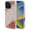 Guess GUHMP16XP4ROPEMCP Apple iPhone 16 Pro Max 6.9" dėklas telefonui rožinės spalvos 4G Flowers Print MagSafe