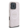 Guess Saffiano Peony Classic Logo MagSafe - dėklas skirtas Apple iPhone 16 Pro Max pink