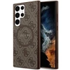 „Guess 4G Collection“ odinis metalinis „MagSafe“ logotipas – „Samsung Galaxy S24 Ultra“ rudas dėklas