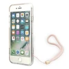 Apple iPhone SE 2022 / SE 2020 / 7 / 8 Guess dėklas 4G Print Strap (GUOHCI8H4STP) rožinės spalvos