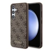 Samsung Galaxy A35 5G Guess Hard Dėklas 4G Metal Gold Logo (GUOHCSA35G4GFBR) rudos spalvos