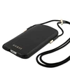 Dėklas GUESS HANDBAG GUHCP12MSAPSBK 6.1 "Juodas/Juodas SAFFIANO
