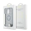 Guess HC IML Leopard Triangle Cord Strap Apple iPhone 16 Pro MagSafe dėklas telefonui