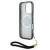 Guess HC IML Leopard Triangle Cord Strap Apple iPhone 16 Pro MagSafe dėklas telefonui