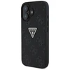 Guess Hot Stamp 4G Pattern Triangle Metal Logo Apple iPhone 16 dėklas telefonui juodos spalvos