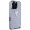 Guess Hot Stamp 4G Pattern Triangle Metal Logo Apple iPhone 16 Pro Max dėklas telefonui violetinės spalvos