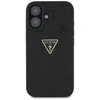 Guess Hot Stamp 4G Pattern Triangle Metal Logo Apple iPhone 16 dėklas telefonui juodos spalvos