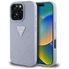 Guess Hot Stamp 4G Pattern Triangle Metal Logo Apple iPhone 16 Pro dėklas telefonui violetinės spalvos