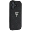 Guess Hot Stamp 4G Pattern Triangle Metal Logo Apple iPhone 16 dėklas telefonui juodos spalvos