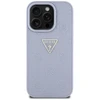 Guess Hot Stamp 4G Pattern Triangle Metal Logo Apple iPhone 16 Pro dėklas telefonui violetinės spalvos