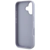 Guess Hot Stamp 4G Pattern Triangle Metal Logo Apple iPhone 16 dėklas telefonui violetinės spalvos