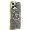 Guess IML 4G Glitter and Triangle Logo MagSafe Apple iPhone 16 Pro Max dėklas telefonui rudos spalvos