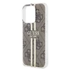 Dėklas GUESS GUHCP15LH4SGW IPHONE 15 PRO 6.1 "BROWN/BROWN HARDCASE IML 4G GOLD STRIPE
