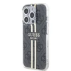 Dėklas GUESS GUHCP15XH4SGK IPHONE 15 PRO MAX 6.7 "Juodas/Juodas HARDCASE IML 4G GOLD STRIPE