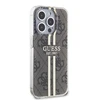 Dėklas GUESS GUHCP15LH4SGW IPHONE 15 PRO 6.1 "BROWN/BROWN HARDCASE IML 4G GOLD STRIPE