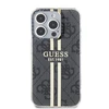 Dėklas GUESS GUHCP15XH4SGK IPHONE 15 PRO MAX 6.7 "Juodas/Juodas HARDCASE IML 4G GOLD STRIPE