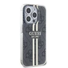 Dėklas GUESS GUHCP15LH4SGK IPHONE 15 PRO 6.1 "Juodas/Juodas HARDCASE IML 4G GOLD STRIPE