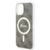 Guess GUHMP15SH4STW Apple iPhone 15 / 14 / 13 6.1″ rudos spalvos kietas dėklas IML 4G MagSafe