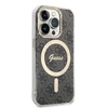 Dėklas GUESS GUHMP15LH4STK IPHONE 15 PRO 6.1 "Juodas/Juodas HARDCASE IML 4G MAGSAFE