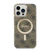 Guess GUHMP15XH4STW Apple iPhone 15 Pro Max6.7" rudos spalvos dėklas IML 4G MagSafe