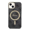 Dėklas GUESS GUHMP15SH4STK IPHONE 15/14/13 6.1 "Juodas / Juodas HARDCASE IML 4G MAGSAFE