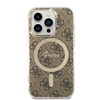Guess GUHMP15LH4STW Apple iPhone 15 Pro6.1" rudos spalvos dėklas IML 4G MagSafe
