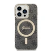 Dėklas GUESS GUHMP15LH4STK IPHONE 15 PRO 6.1 "Juodas/Juodas HARDCASE IML 4G MAGSAFE