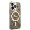 Guess GUHMP15LH4STW Apple iPhone 15 Pro6.1" rudos spalvos dėklas IML 4G MagSafe