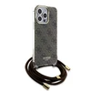Dėklas GUESS GUHCP15XHC4SEW IPHONE 15 PRO MAX 6.7 "BROWN/BROWN HARDCASE CROSSBODY CORD 4G PRINT