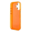 Guess IML 4G Script Metal Logo dėklas skirtas iPhone 17 Oranžinis