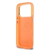 Guess IML 4G Script Metal Logo dėklas skirtas Apple iPhone 17 Pro Oranžinis