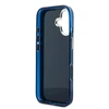 Guess IML 4G Script Metal Logo dėklas skirtas iPhone 17 Mėlyna