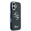 Guess IML 4G Script Metal Logo dėklas skirtas iPhone 17 Mėlyna