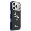 Guess IML 4G Script Metal Logo dėklas skirtas iPhone 17 Pro Mėlyna
