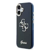 Guess IML 4G Script Metal Logo dėklas skirtas iPhone 17 Mėlyna