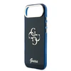 Guess IML 4G Script Metal Logo dėklas skirtas iPhone Air Mėlyna