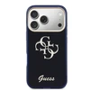 Guess IML 4G Script Metal Logo dėklas skirtas iPhone 17 Pro Max Mėlyna