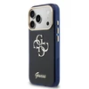 Guess IML 4G Script Metal Logo dėklas skirtas iPhone 17 Pro Mėlyna