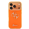 Guess IML 4G Script Metal Logo dėklas skirtas Apple iPhone 17 Pro Max Oranžinis