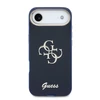 Guess IML 4G Script Metal Logo dėklas skirtas iPhone Air Mėlyna