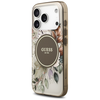 „Guess IML Flower & Tonal Circle MagSafe“ dėklas, skirtas „iPhone 17 Pro“ – rudas