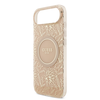 Guess IML Flowers Allover Strap MagSafe dėklas skirtas Apple iPhone Air rožinės spalvos