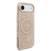 Guess IML Flowers Allover Strap MagSafe dėklas skirtas Apple iPhone Air rožinės spalvos