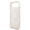 Guess IML Flowers Allover Strap MagSafe dėklas skirtas Apple iPhone Air rožinės spalvos