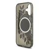Guess IML Flowers Strap MagSafe dėklas skirtas Apple iPhone 17 juodos spalvos